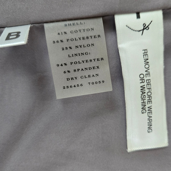 Ann Taylor Silver Metallic Tweed Short Sleeve Collared Boxy Jacket Size Large - Picture 6 of 7